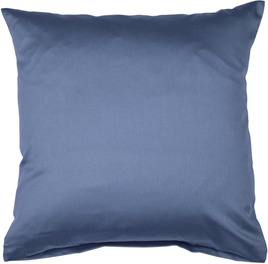 Janine Mako Satin Bettwäsche Uni Colors 155 x 200 cm Jeansblau 1 Bettbezug 155 x 200 cm + 1 Kissenbe