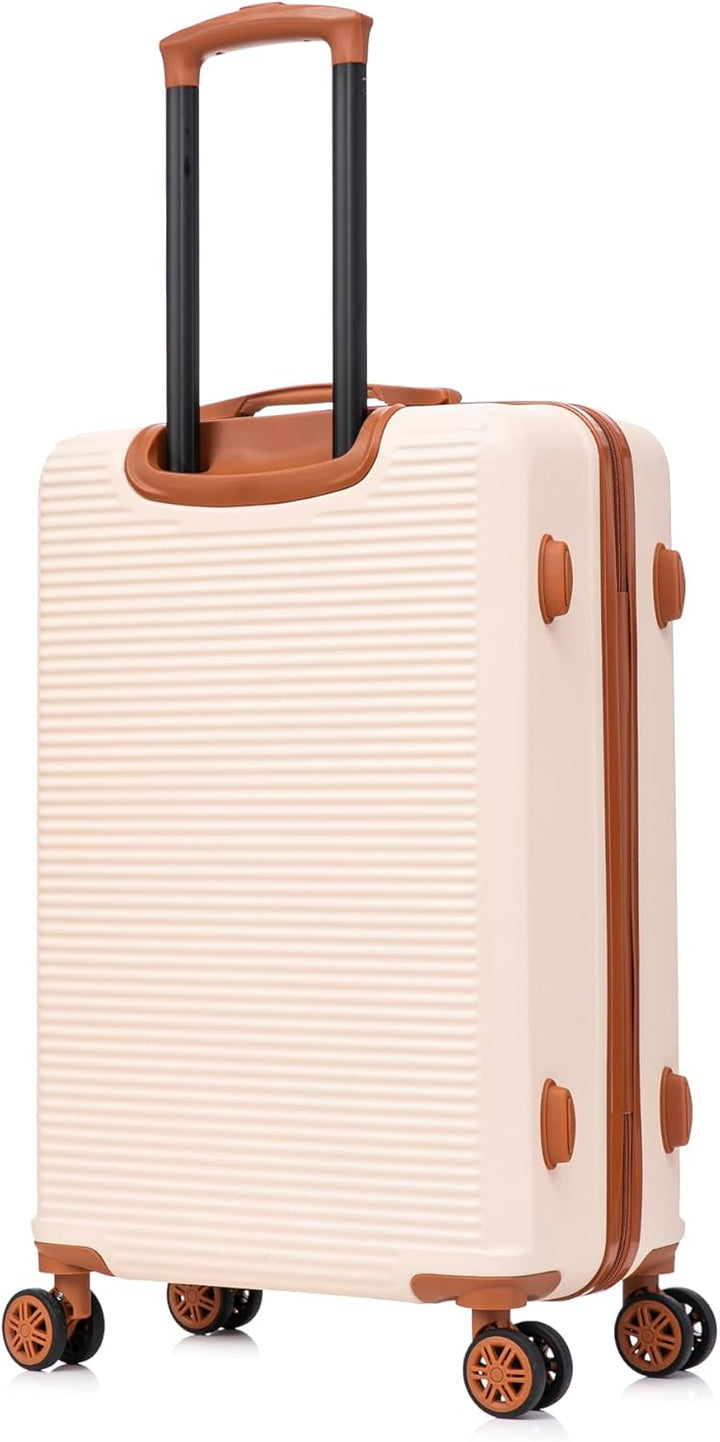 Hartschalen-Kofferset 5-teilig | Handgepäck + Mittlerer + Grosser + 2X Kosmetiktasche | 55x40x20 + 6