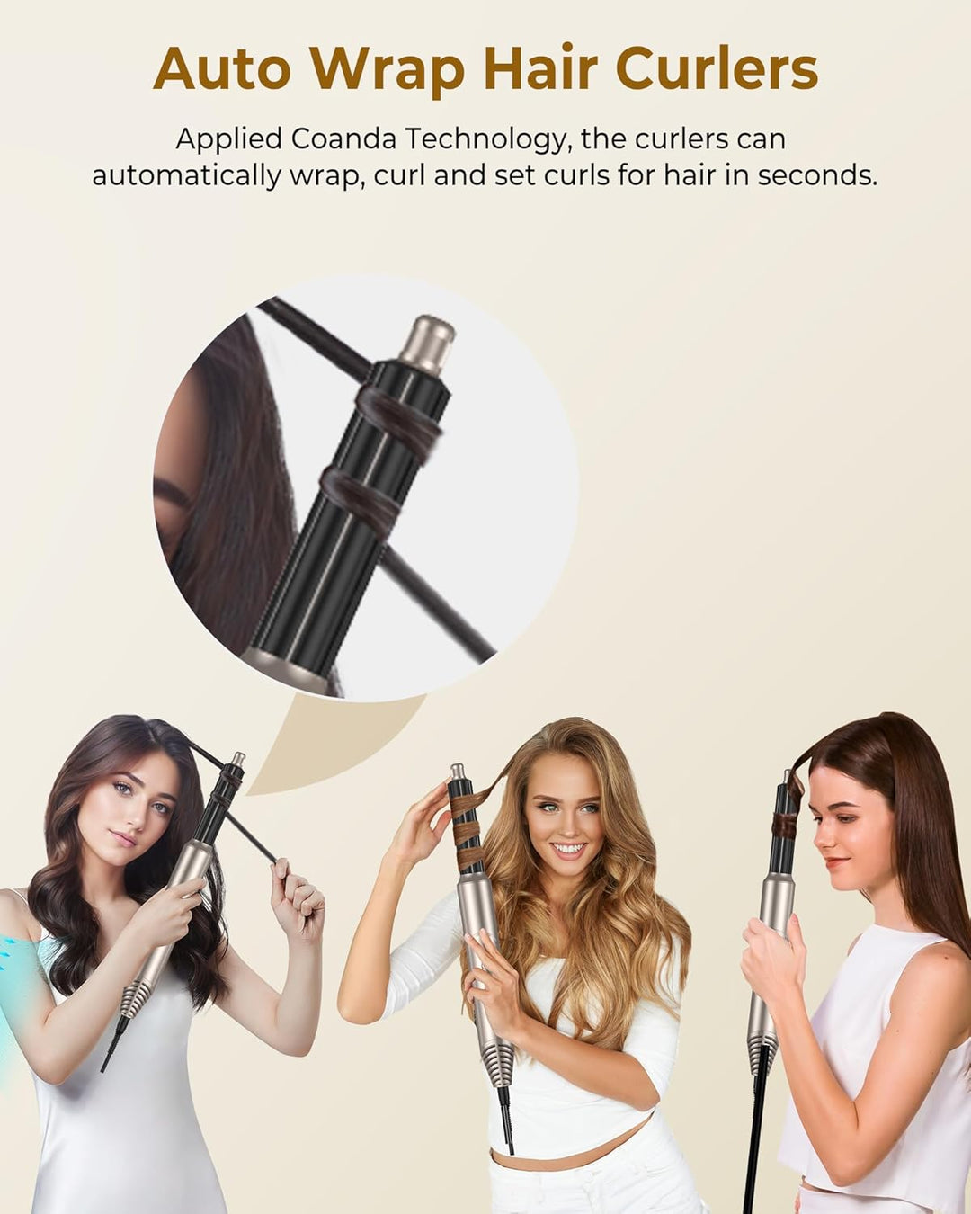 Haarstyler, Hair Styler Set, Air Styler, Hairstyler Set mit Professionellem Haartrockner, Haarbürste
