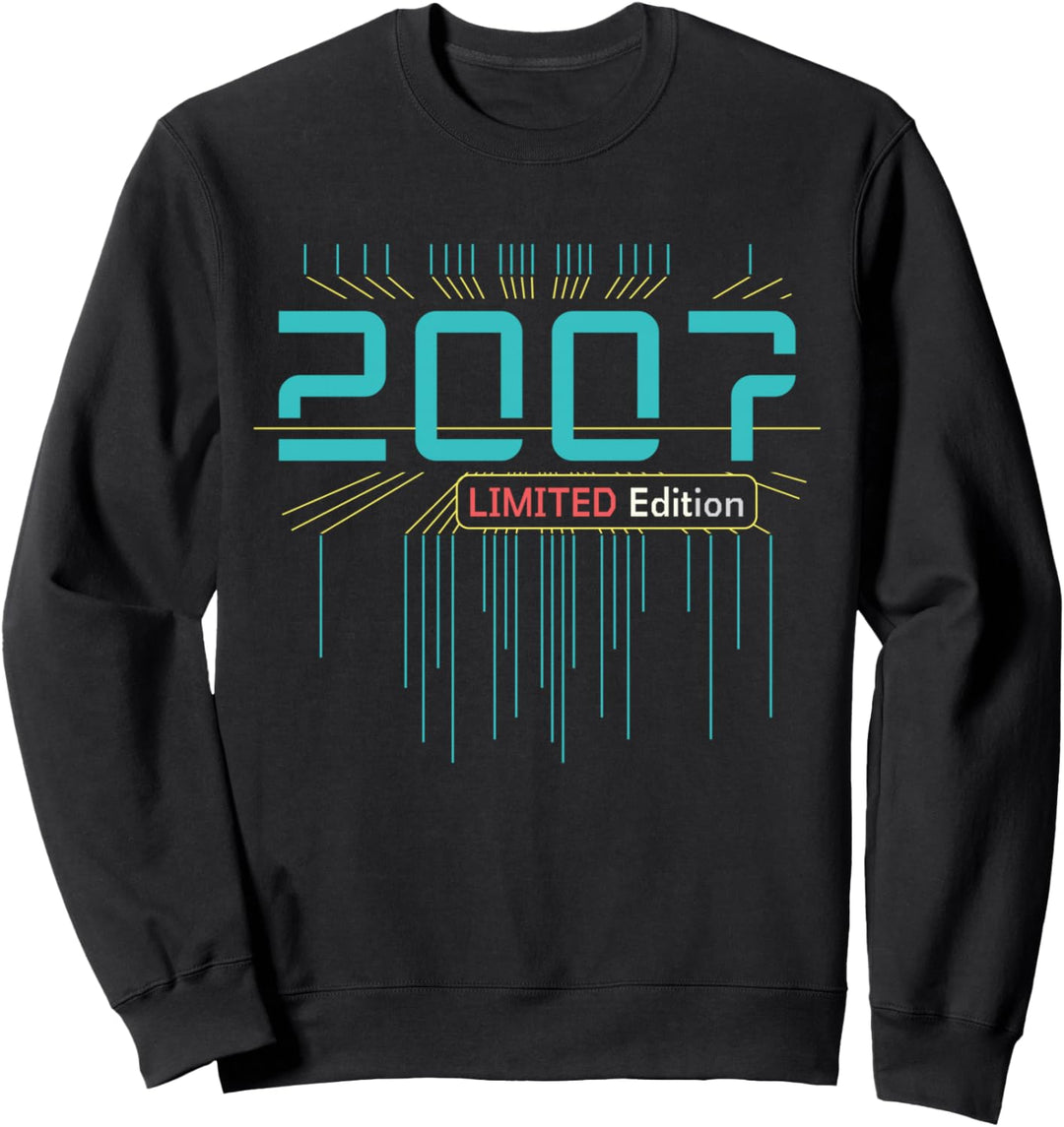 17. Geburtstag Junge Mädchen 17 Jahre 2007 Lustig Geschenk Sweatshirt
