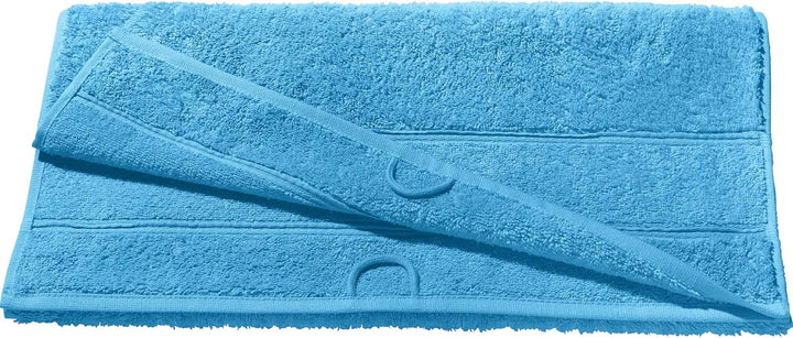 Erwin Müller Badetuch Karlsruhe 100% Baumwolle helltürkis Grösse 100x150 cm - extrem saugstark, leic