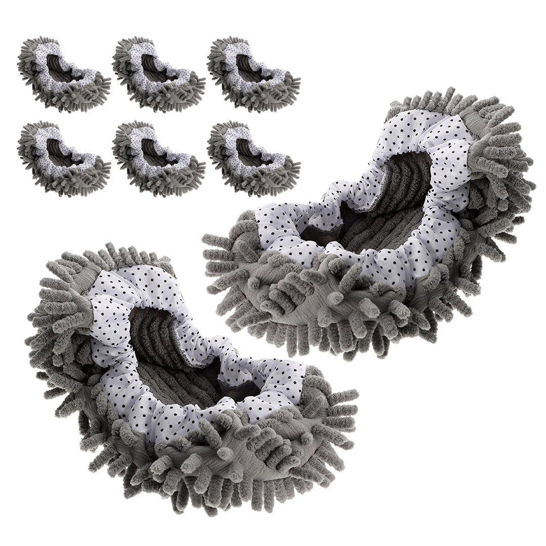 8 Stück pack Mikrofaser Wischmopp Hausschuhe Waschbare Staubmopp Socken mit Elastischem Bund Wiederv