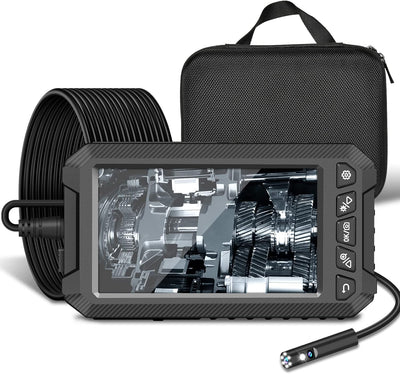 5,0 Zoll IPS Bildschirm 1080P HD Dual Kameras Endoskopkamera mit Licht, 5M Industrie Boroskopkamera
