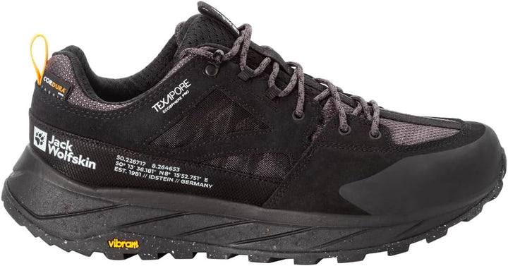 Jack Wolfskin Unisex Terraquest Texapore Low M Walking-Schuh 43 EU Schwarz, 43 EU Schwarz