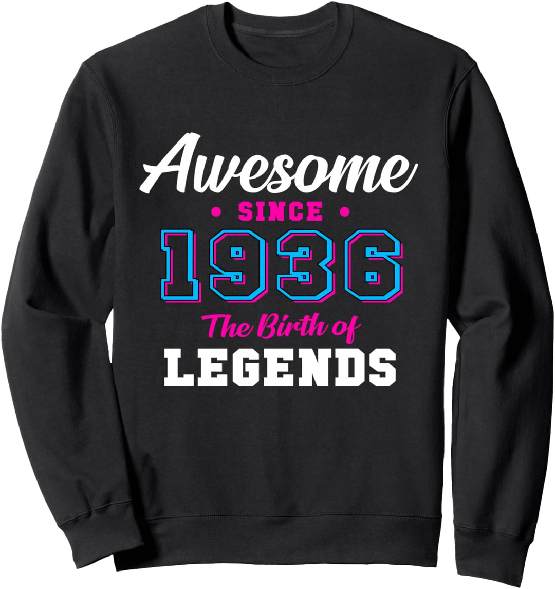 85. Geburtstagsgeschenk Awesome since 1936 85 Jahren Sweatshirt