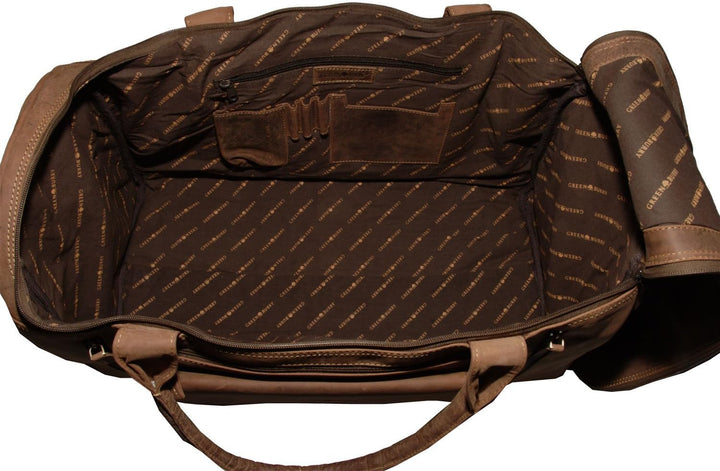 Greenburry Vintage 1736-25 Leder Reisetasche Weekender Overnighter Sporttasche - by ModaStore de