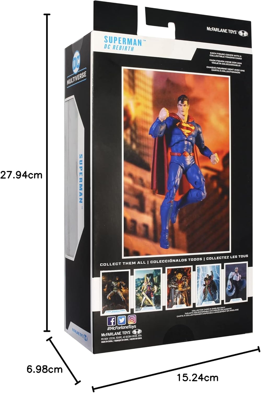 Lansay DC Multiverse – Superman Rebirth – Sammelfigur & Zubehör – Comic-Figuren – ab 12 Jahren