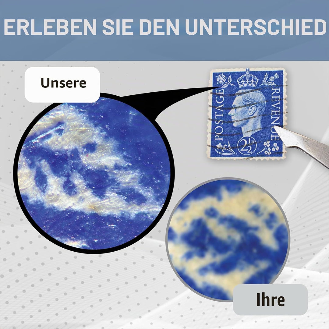 Carson MicroBrite Plus 60x-120x LED Taschenmikroskop mit asphärischem Linsensystem (MM-300) Single,