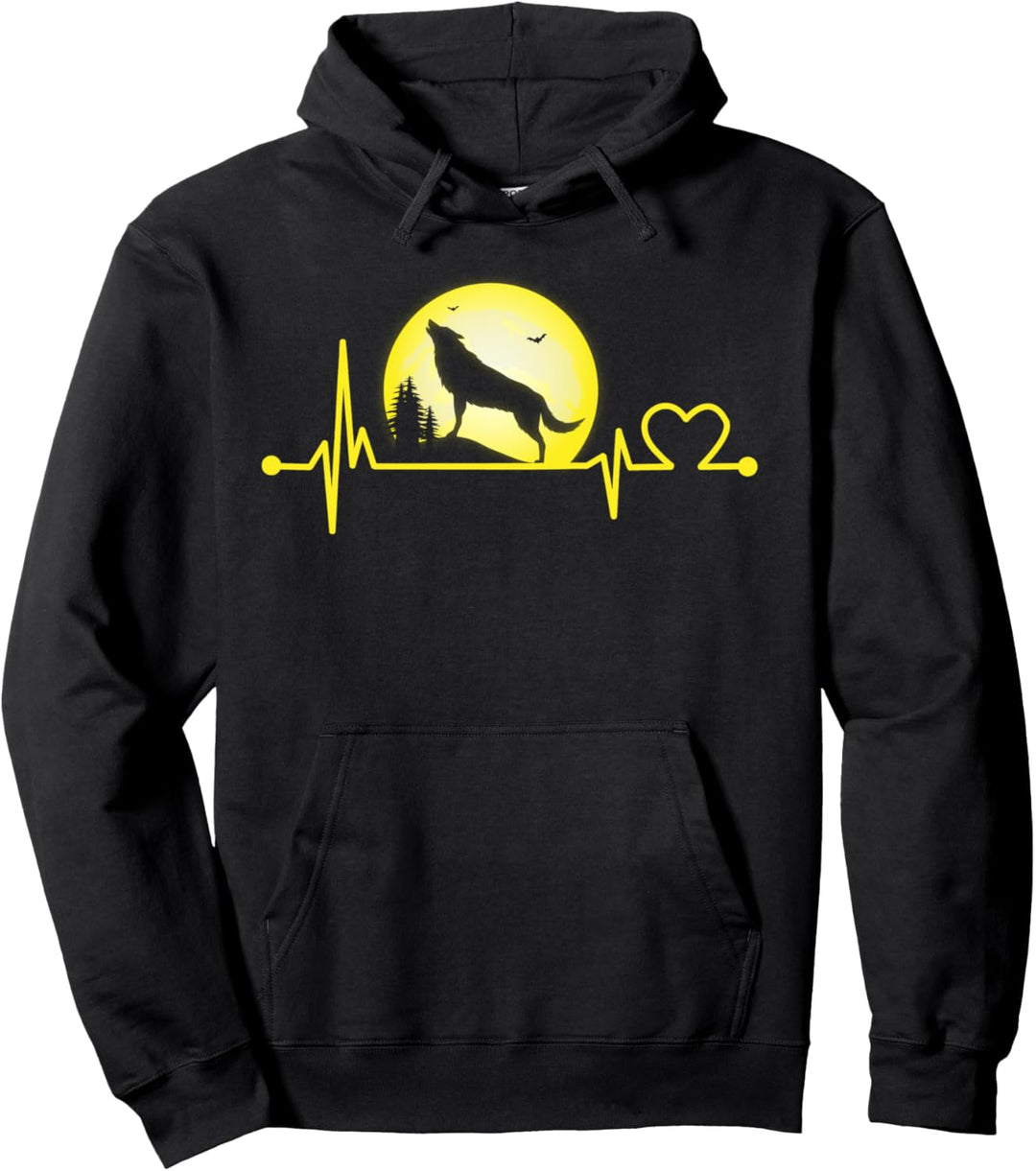 Wolve Herzschlag Hemd Tier Kind/Frauen/Männer Geschenk Pullover Hoodie