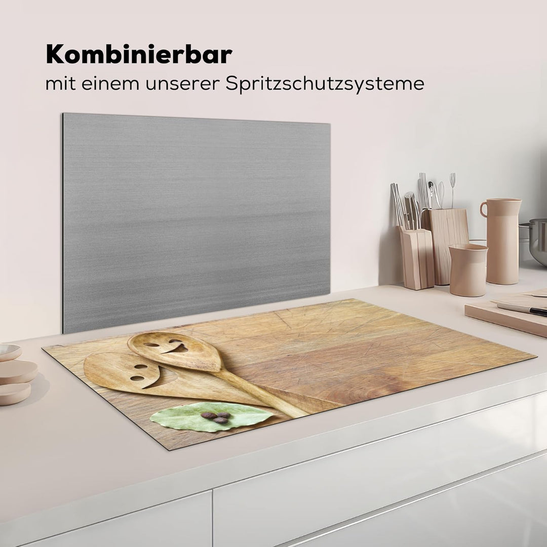 Herdabdeckplatte Einteilig Küche Herdabdeckung Induktionsfeld Ceranfeld Herdabdeckplatten Vinyl Matt