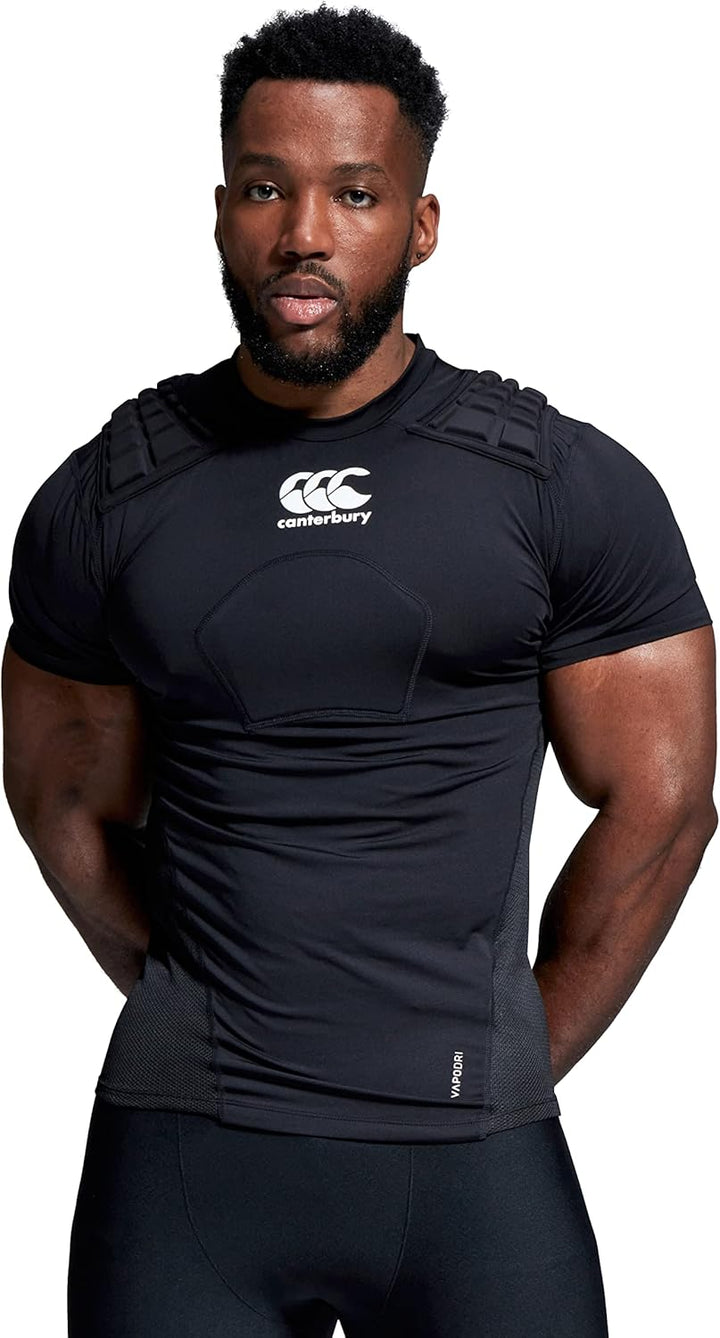 Canterbury CCC-Schutz Rugby-Schutzweste XL Schwarz/Weiss/Silber, XL Schwarz/Weiss/Silber