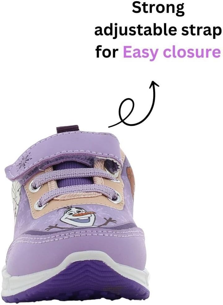 Leomil Frozen ELSA Schuhe Blinkschuhe Mädchen, Ideal for Schule und Freizeit 29 EU Lila 845, 29 EU L