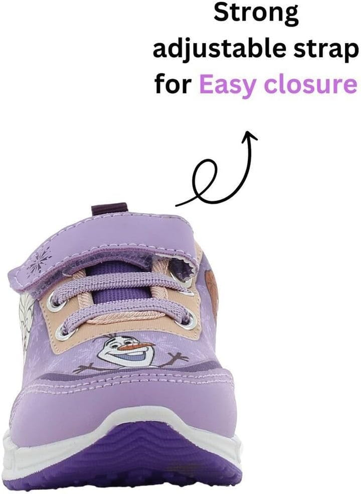 Leomil Frozen ELSA Schuhe Blinkschuhe Mädchen, Ideal for Schule und Freizeit 29 EU Lila 845, 29 EU L