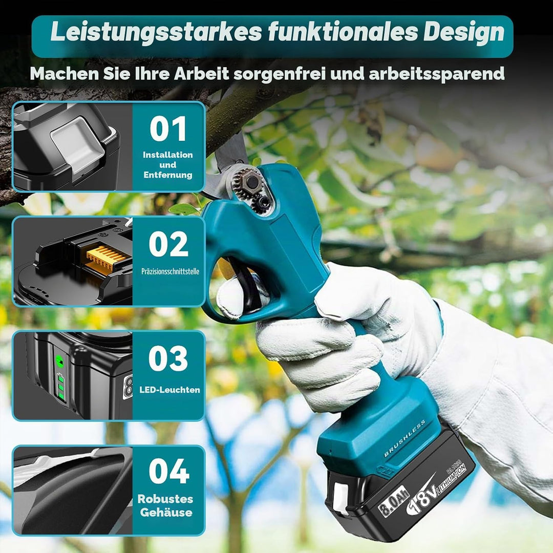 2 Stück 18V 8.0Ah/8000mAh Li-ion Akku Ersatzakku für makita 18V Akku BL1850 BL1850B BL1830 BL1860B B