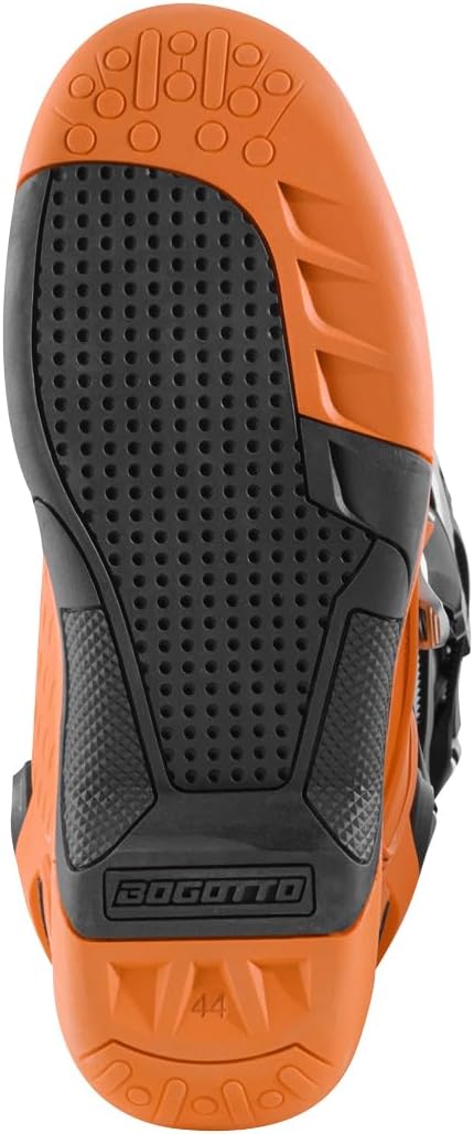 Bogotto MX-7 G Motocross Stiefel, orange/schwarz, 43 43 EU Orange Schwarz, 43 EU Orange Schwarz