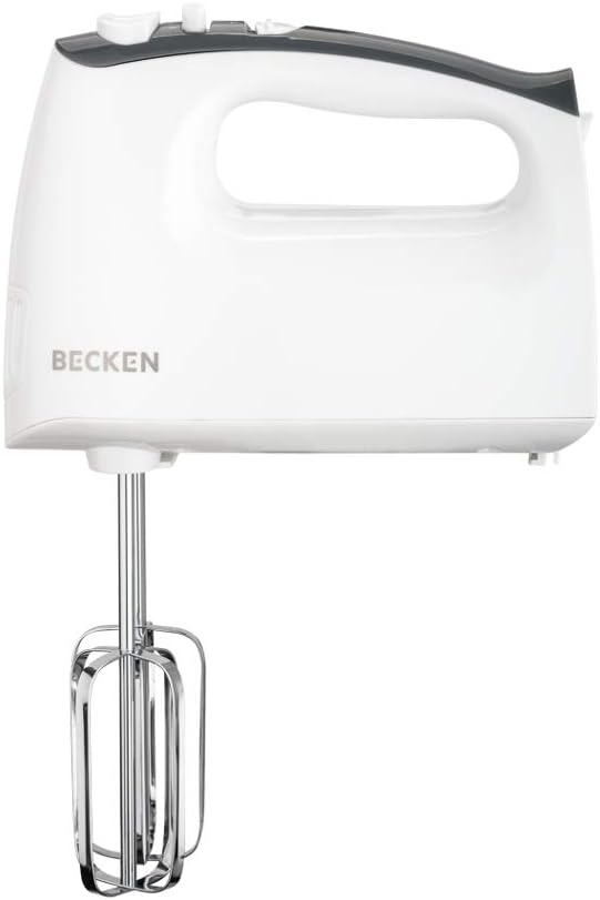 Becken Stabmixer und Knetmaschine, 5 Geschwindigkeiten und Turbo-Funktion, 400 W, Weiss