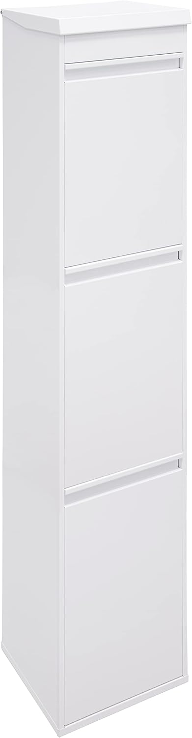 ARREGUI Top CR321-B Mülltrennsystem aus Stahl mit Aufbewahrungsbox mit Deckel | 3 Fächer Mülleimer f