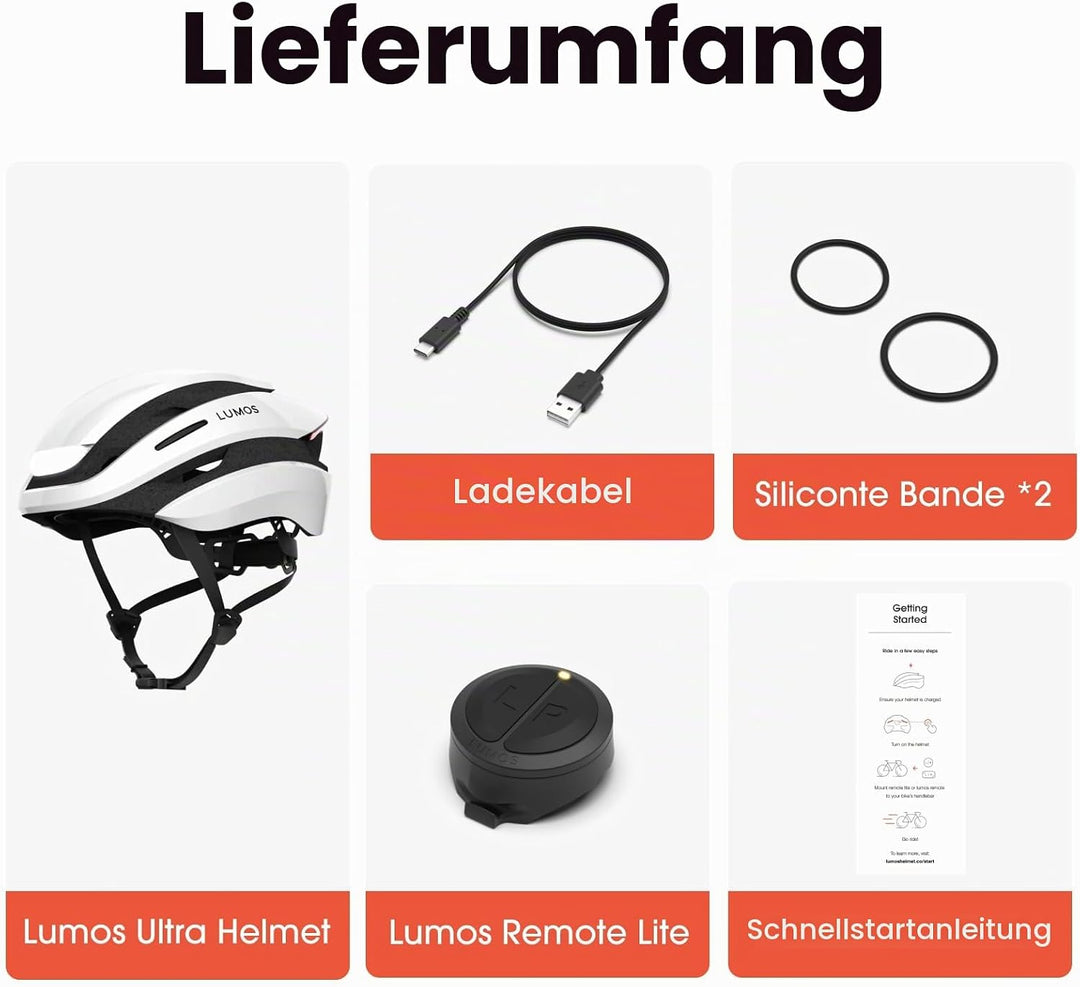 Lumos Ultra Smart-Helm | Fahrradhelm | Vorder- und Rücklicht (LED) | Blinker | Bremslichter | Blueto