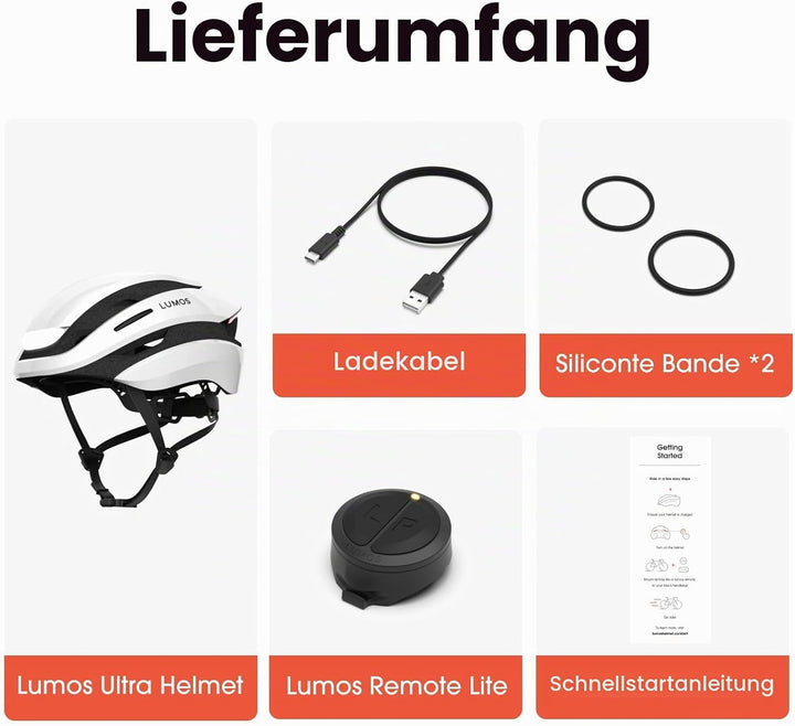 Lumos Ultra Smart-Helm | Fahrradhelm | Vorder- und Rücklicht (LED) | Blinker | Bremslichter | Blueto
