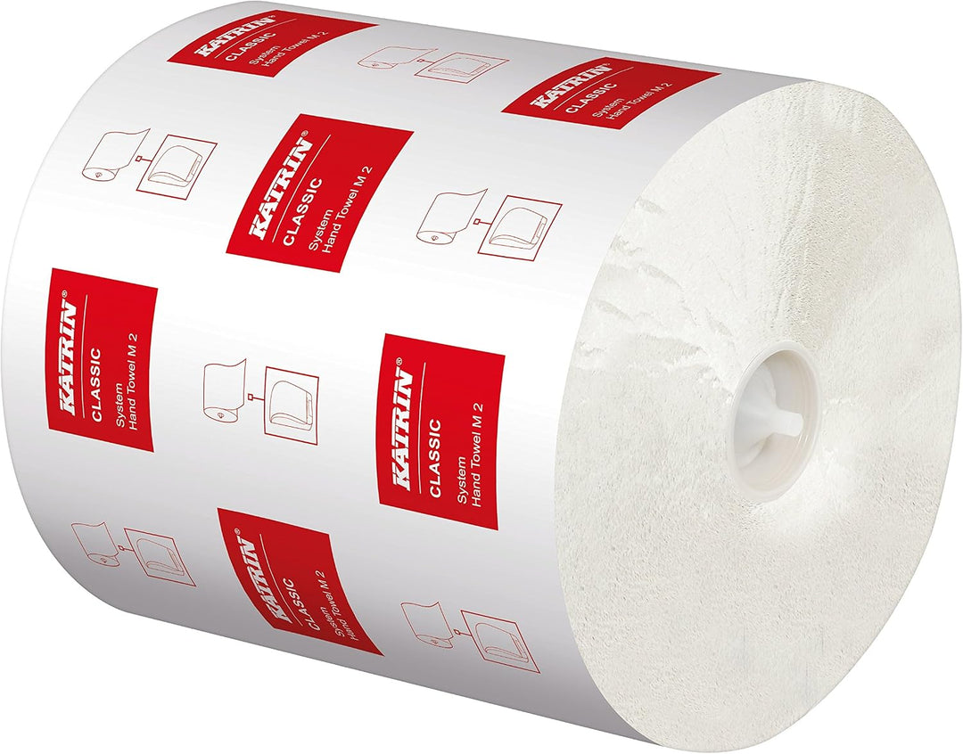 Katrin 460102 Classic System M2 Handtuchrolle, 2-lagig (6-er Pack) 6 stück (1er Pack) Single, 6 stüc