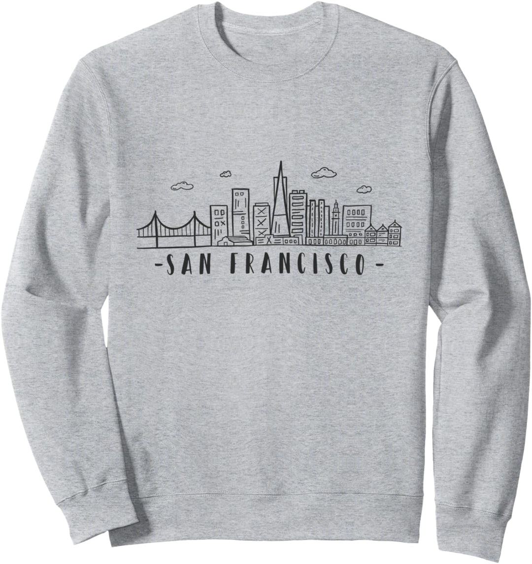 Skyline von San Francisco Kalifornien Sweatshirt