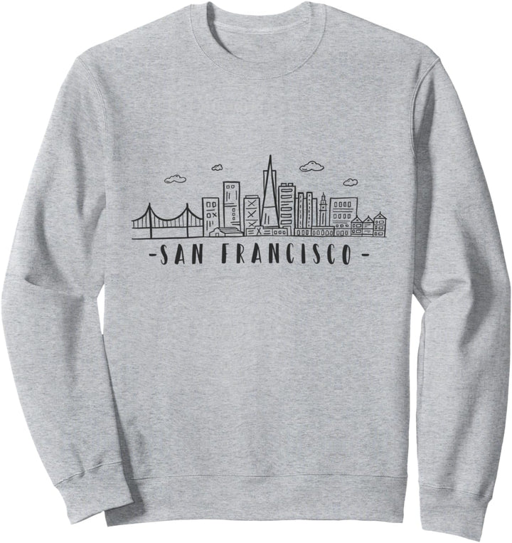 Skyline von San Francisco Kalifornien Sweatshirt
