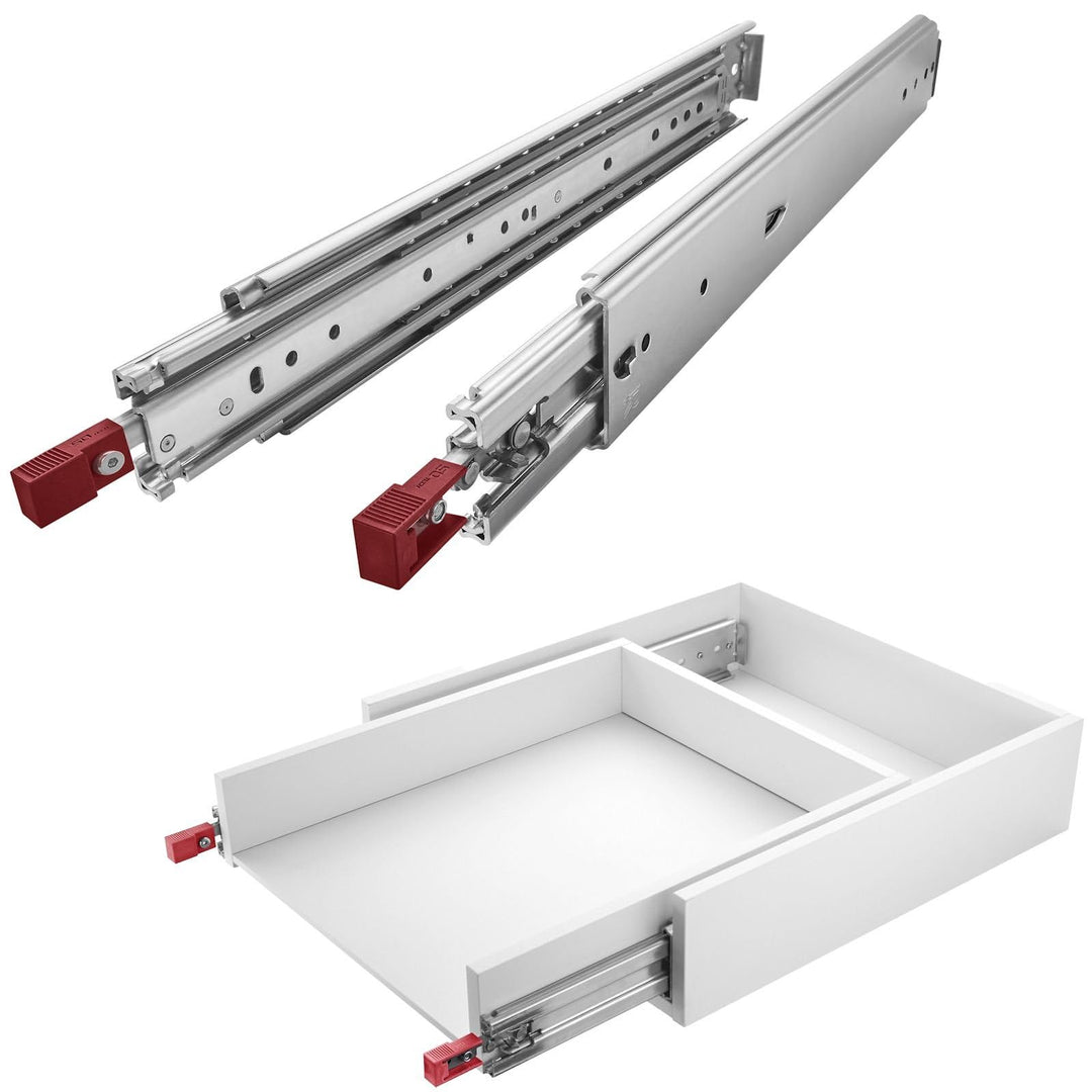 1 Paar SOTECH Schwerlastauszüge VarioSlide KV2-200-H76-L800-EH 812,8 mm mit Lock-in/out Einrastfunkt
