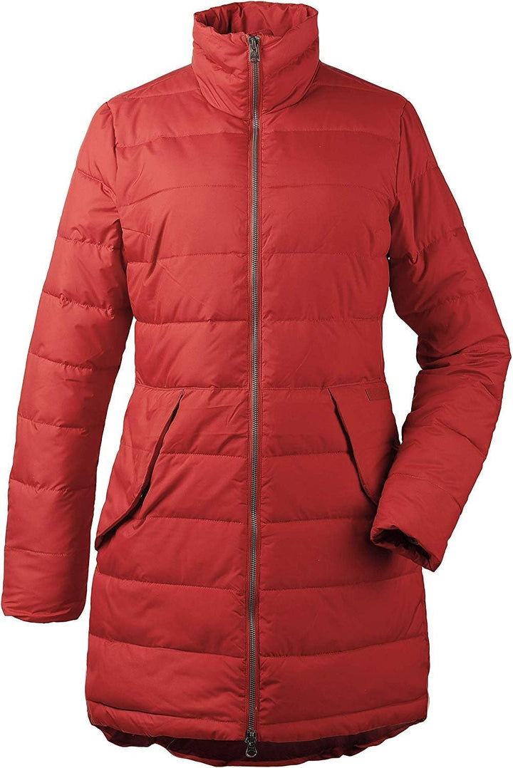 Didriksons 1913 Damen Steppjacke Hildur mit hohem Kragen Ember red, 40