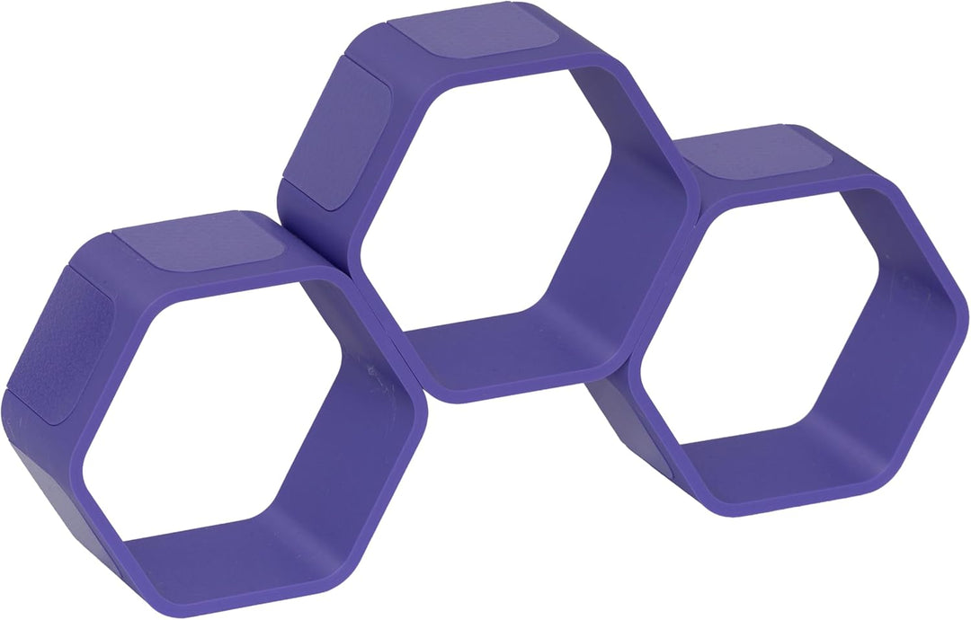 Regal für Hörfiguren (z.B. Tonie Figuren) - 3D Druck - Modulares Design (violett, Basic) Violett Bas