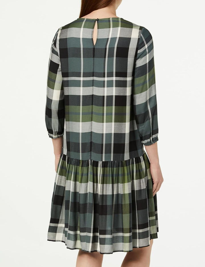 s.Oliver Damen Kleid kariert Green, 46