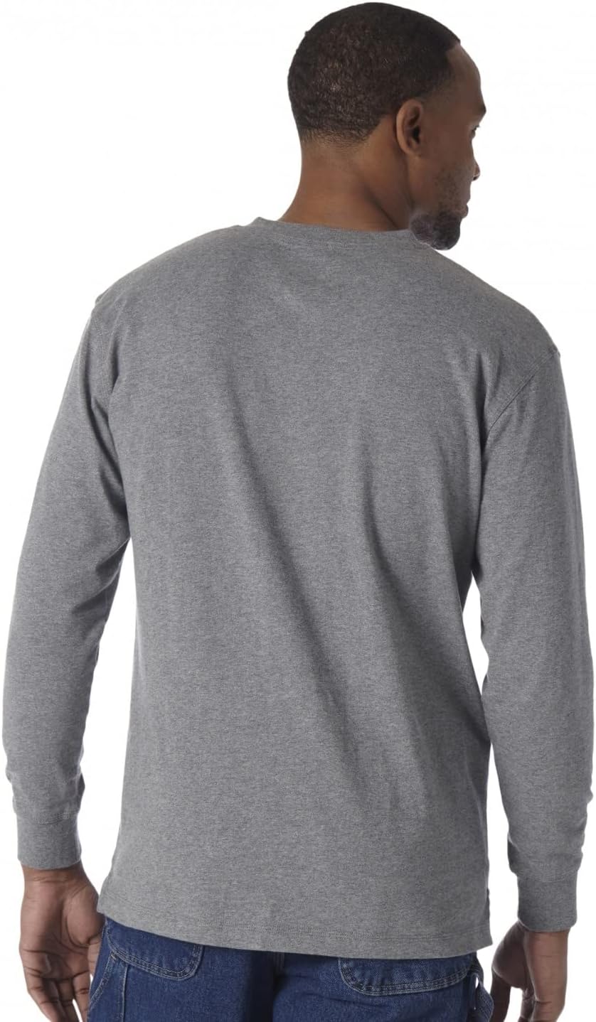 Wrangler Henley-Shirt für Herren, langärmelig XL Charcoal Gray, XL Charcoal Gray