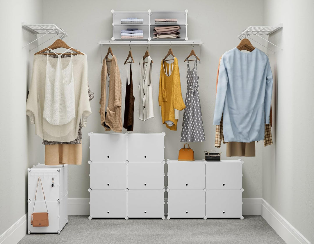 HOMIDEC Schuhregal, 7-stufiger Schuhschrank Kunststoff-Schuhregale Organizer für Schrank Flur Schlaf