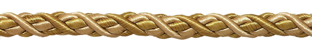 25 Meter Paket der Grosse Zwei Ton Gold Barock Kollektion 1,11 cm Zierkordel ohne Lippe Stil 