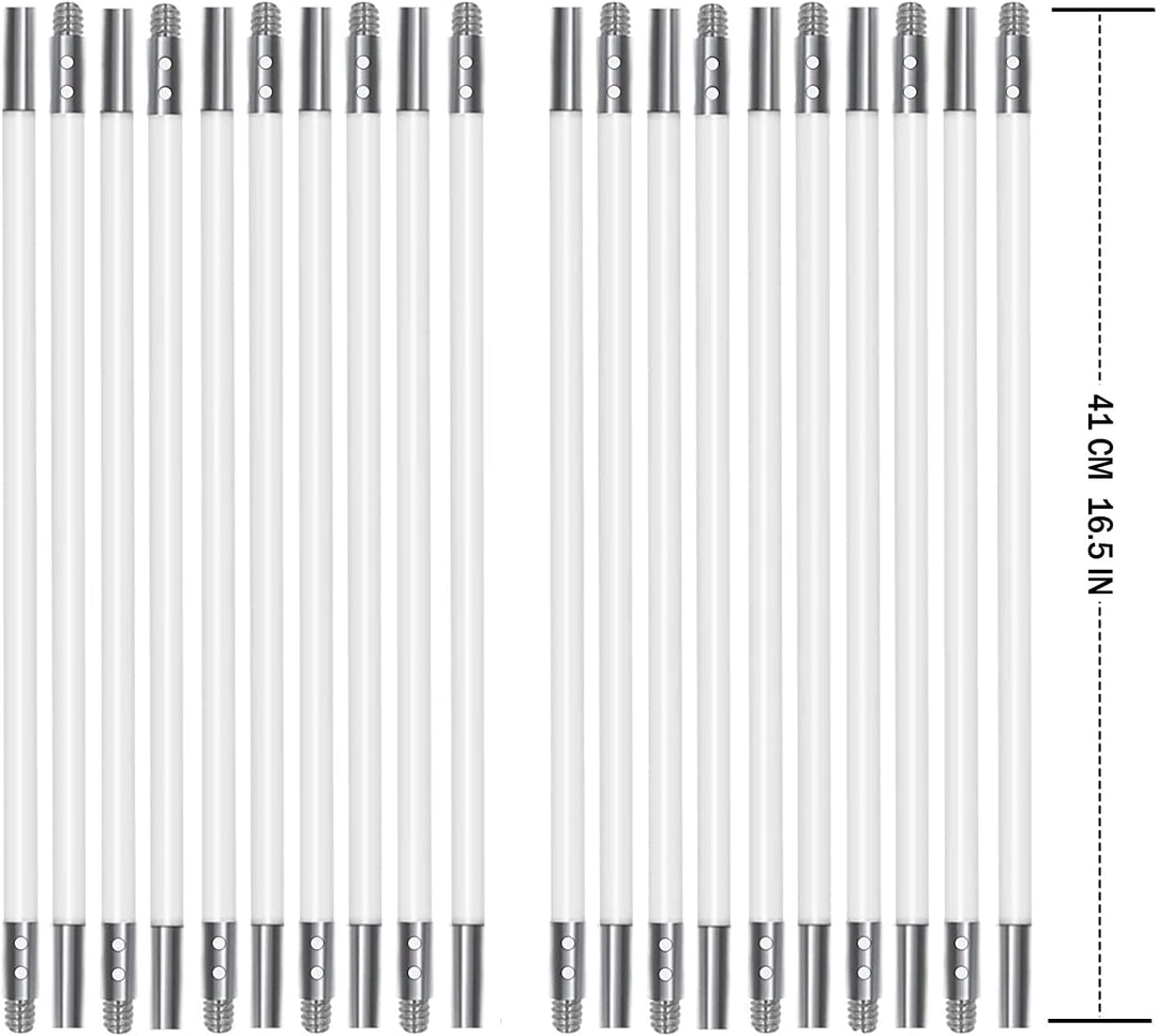 Nylon Stangen 800 cm, 20 Flexible 410 mm Stange,Können bis zu 400 cm Reichen Nylon Stangen 20 X 41mm