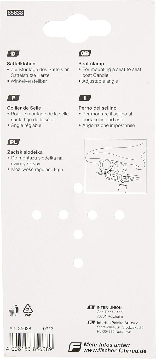 Selle Royal Erwachsene Elastomer Gel Tourensattel, schwarz, One Size Bundle mit Sattelkloben, schwar