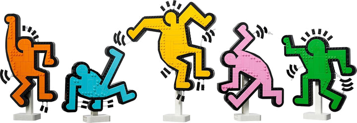 LEGO Art Keith Haring – Tanzende Figuren – Bauset für Erwachsene – Wandkunst oder DIY-Dekoration für