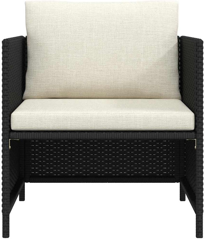vidaXL Gartensofa mit Kissen Sofa Lounge Gartensessel Sessel Gartenmöbel Einzelsofa Gartenstuhl Gart