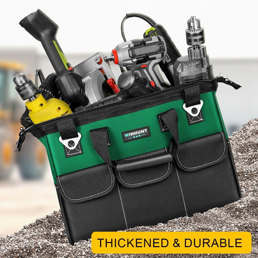 WINHUNT Werkzeugtasche, 16-Zoll Werkzeugtaschen Organizer, Werkzeug Aufbewahrungstasche mit weitem M