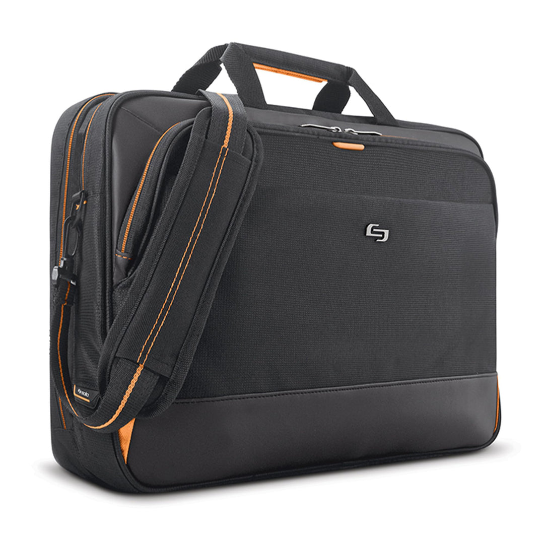 SOLO Focus 17,3 Zoll Laptop Aktentasche, Schwarz, 47cm, Klassisch