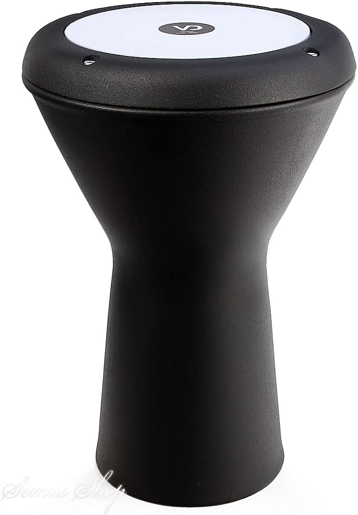 VD Vatan kleine Darbuka Trommel Percussion Aluguss Schwarz Matt, 30 cm.