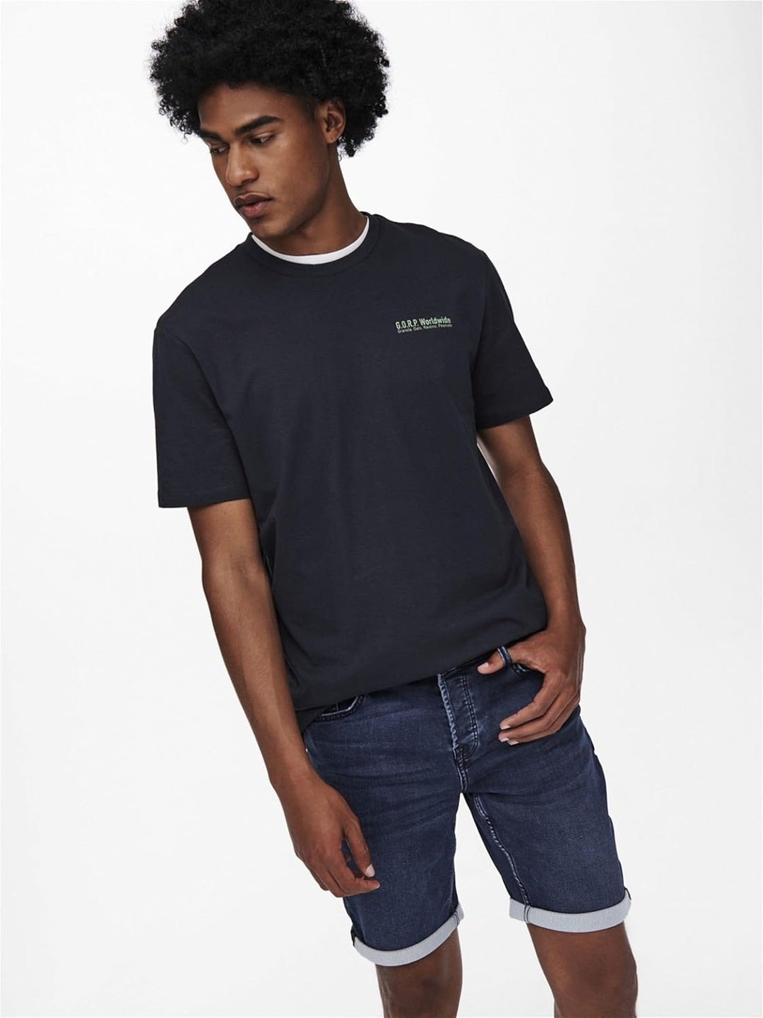 ONLY & SONS Herren Jeans-Shorts, M