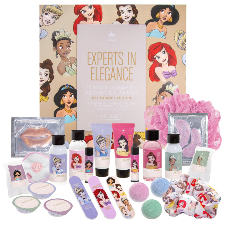 MAD Beauty – Disney Princess Adventskalender mit 24 Make up & Kosmetik Produkten, Wellness Adventska