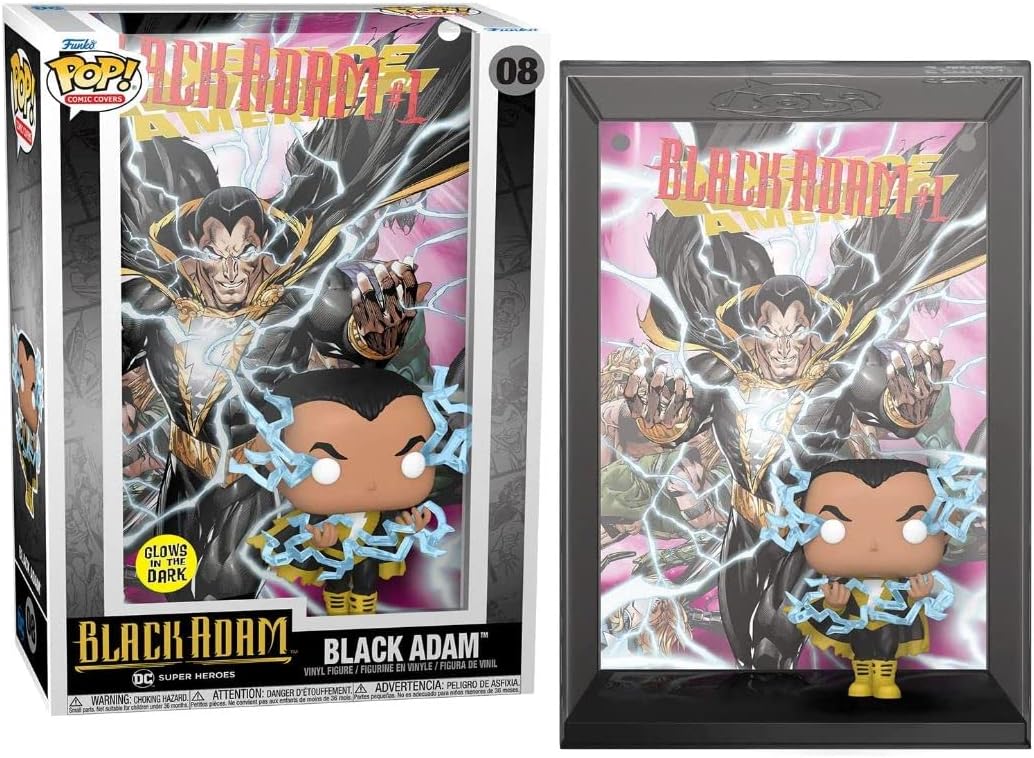 Funko Pop! Comic Cover: DC - Black Adam - Leuchtet Im Dunkeln - Vinyl-Sammelfigur - Geschenkidee - O