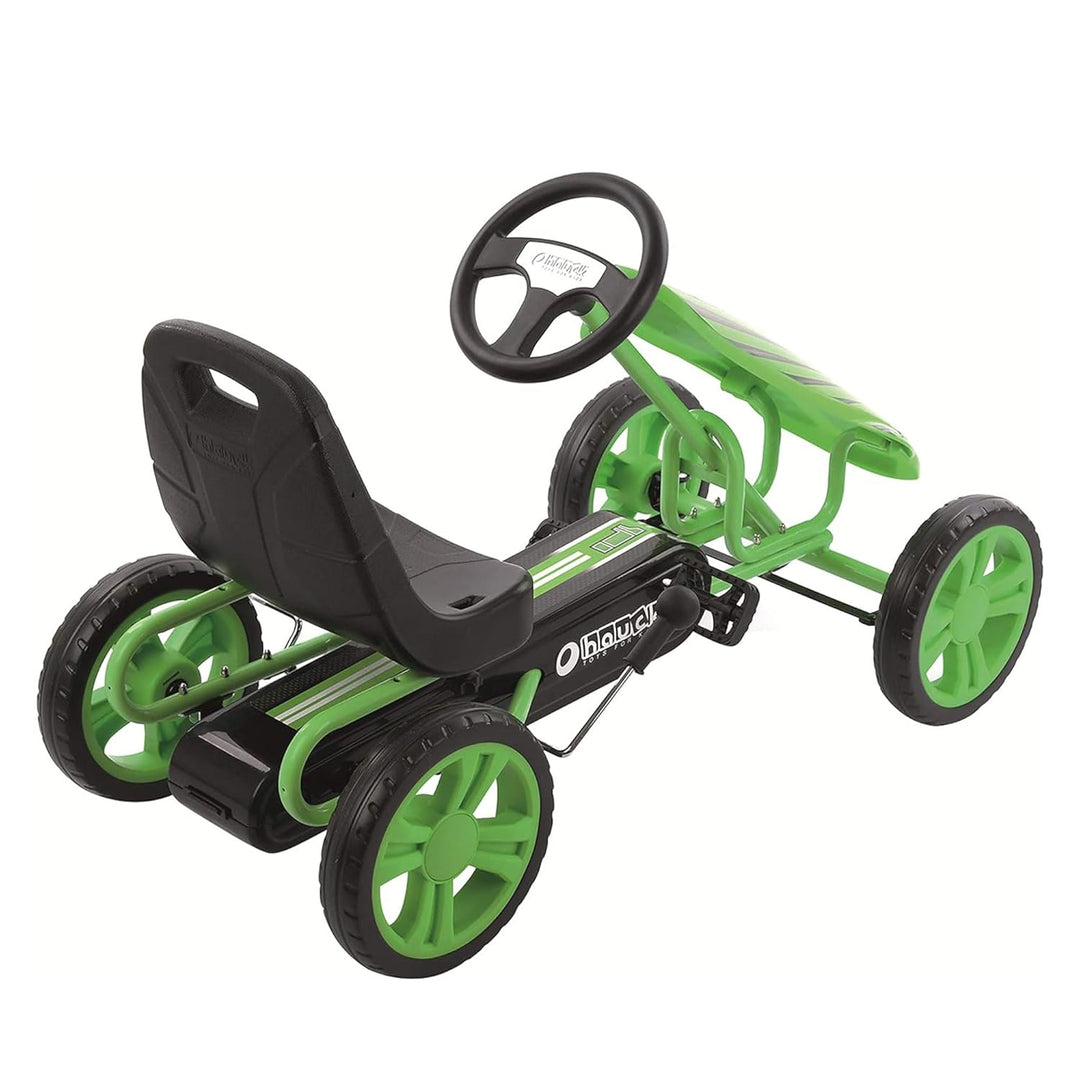 hauck Go-Kart Speedster für Kinder ab 4 Jahren bis 50 kg Köpergrösse 90-110 cm, Tretauto mit Handbre