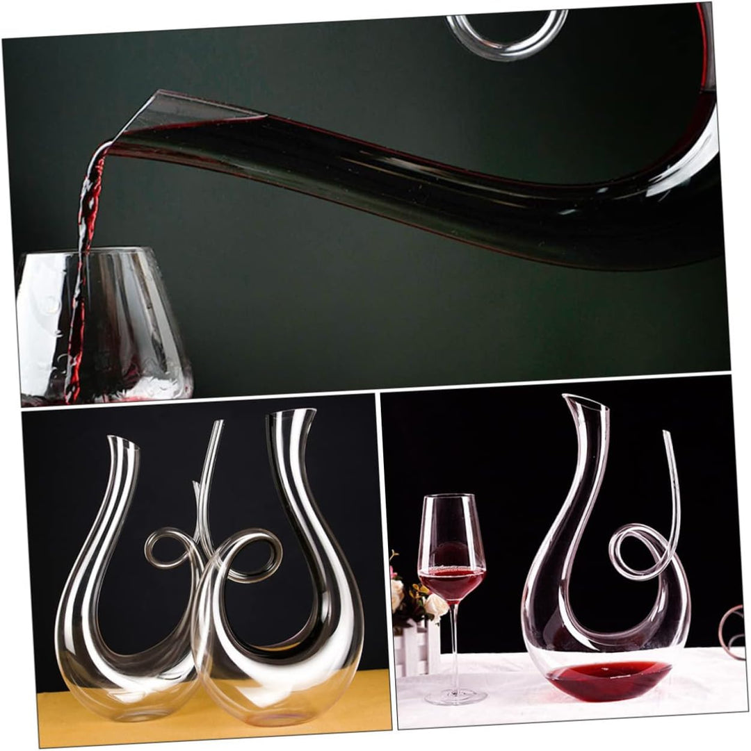 Alipis 1Stück Kreativer Weinbelüfter Aus Bleifreiem Kristallglas Eleganter Rotwein Dekanter Für Opti
