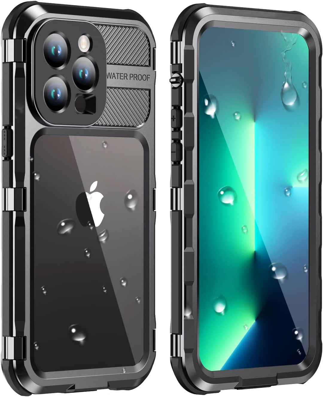 WIFORT für iPhone 13 Pro Hülle wasserdichte,360 Grad Outdoor Schutzhülle mit Kameraschutz Displaysch