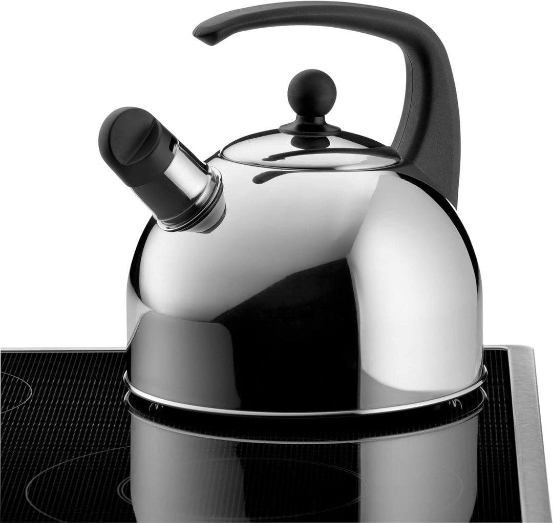 WMF Wasserkessel Induktion 2l, Flötenkessel, Teekessel mit Flöte, Cromargan Edelstahl poliert
