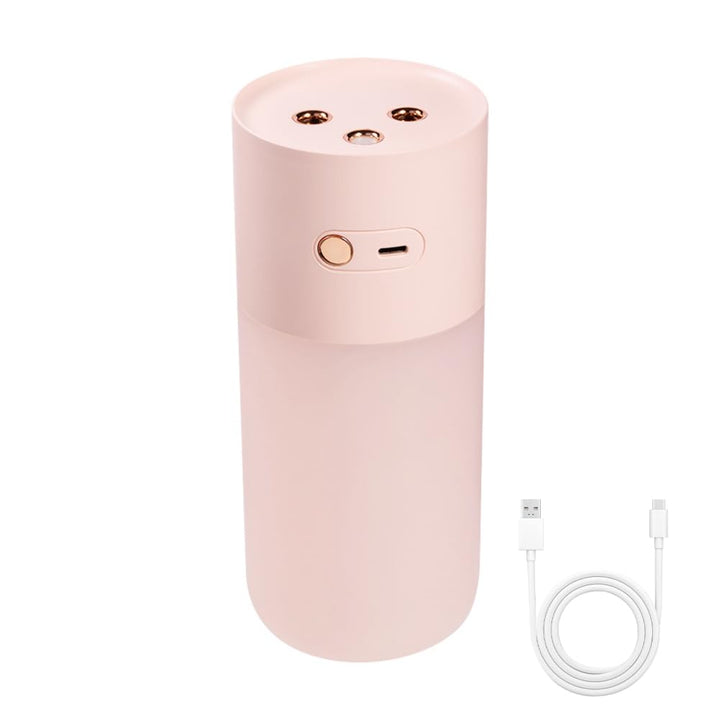 Tragbarer Luftbefeuchter, Leiser Luftbefeuchter mit Doppeldüse, Desktop Mini Luftbefeuchter mit Kühl
