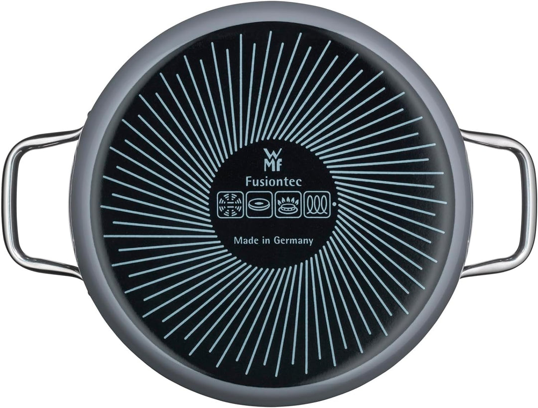 WMF Fusiontec Essential Kochtopf gross, 24 cm, Glasdeckel, Bratentopf Induktion, 4,4l, High-Tech Ker
