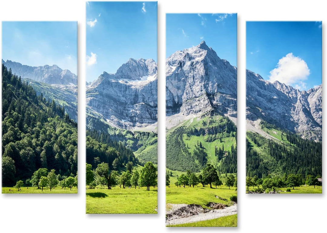 islandburner Bild auf Leinwand Karwendelgebirge In Österreich Europäische Alpen Bilder Wandbilder Po